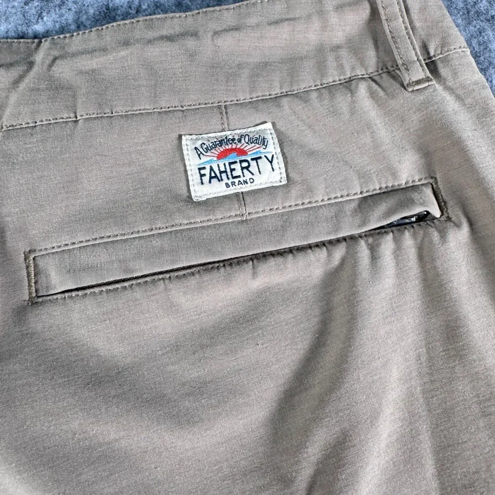 Faherty Shorts Men's 38 Khaki Tan 9